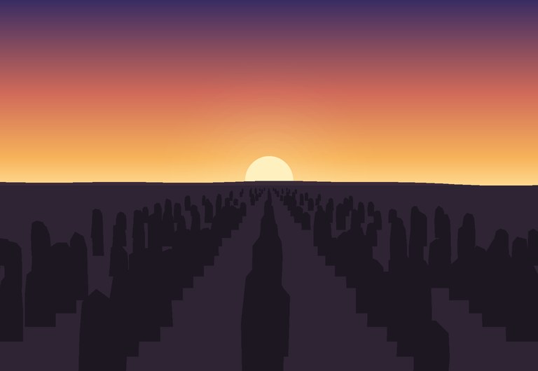 Carnac Stones – Sunset
